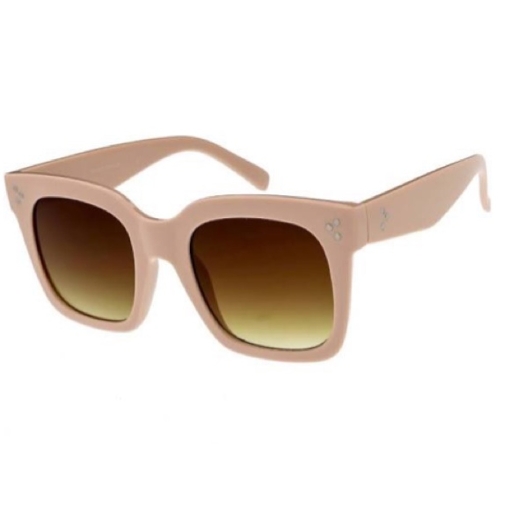 ZeroUV squared beige sunglasses